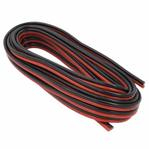 Install Bay IBR96 Copper Speaker Wire 12GA Black/Red - 25 Feet