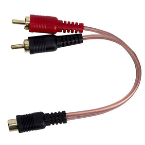 Install Bay IBRCA600-Y1 6 inch Y RCA Cable 1F 2M Red/Black