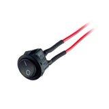 Install Bay IBRRSM Round Rocker OFF-ON switch with prewired connections, ideal for various applications.