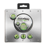 Install Bay IBSP4 packaging featuring 4 switch panel with rocker switch design and electrical control icons.