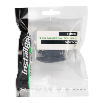 Install Bay IBSSL panel switch - 3-pin on/off switch with LED packaging - Each