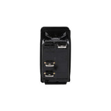 Install Bay IBSSR Panel Switch - Panel Mount LED Switch used in vehicle audio systems.