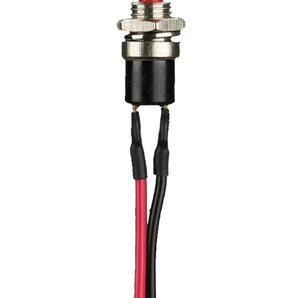 Install Bay IBVSW plug in valet switch with leads, featuring a red button and wiring, ideal for automotive applications.