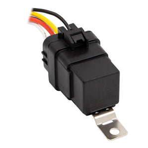 Install Bay IBW-24VRLH water resistant relay with prewired socket and 5 pins, ideal for automotive applications.