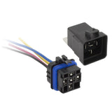 Install Bay IBW-E123H 12V Relay with 5 pin harness, featuring waterproof design and multiple wiring connections.