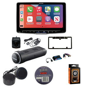 Alpine ILX-F509+SWI-CP5+SXV300v1+HCE-C1100+KTX-C10LP 9" Receiver Android CarPlay Interface Tuner Camera