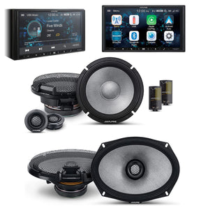 Alpine ILX-W670 Digital Indash Receiver & R2-S65C 6.5" Component & R2-S69 6x9 Coaxil