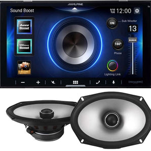 alpine-digital-media-ilx-w670-with-speaker-and-amp-kit