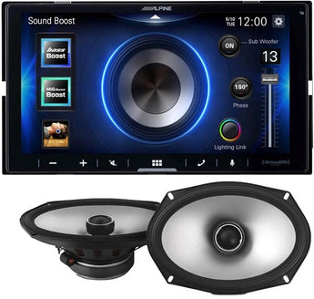 alpine-digital-media-ilx-w670-with-speaker-and-amp-kit