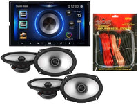 Thumbnail for Alpine ILX-W670 Digital In-dash Receiver & 2 Alpine S2-S69 Type S 6x9 Coaxial Speaker & KIT10 Installation AMP Kit