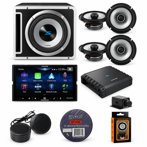 Alpine ILX-W670 + S2-SB10V + S2-A60M + 2 S2-S65 Speakers + Enclosure Mono Rux Bundle