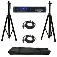 Thumbnail for Peavey IPR2 3000 3,000 Watt Class D Pro Power Amplifier + 2 Stand & Cables