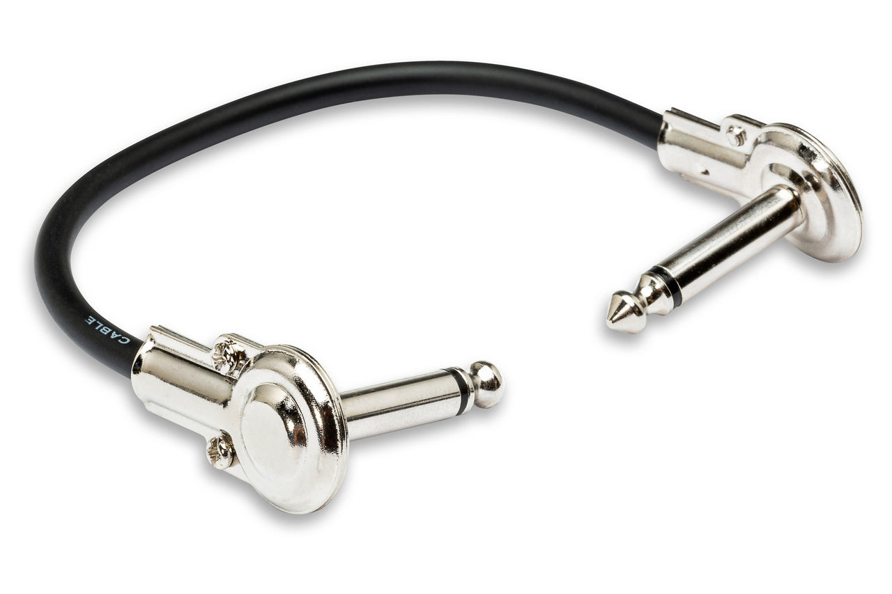 Hosa IRG-101 Low-profile Right Angle to Right Angle Guitar Patch Cable - 1 foot