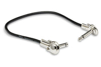 Thumbnail for Hosa IRG-600.5 Low-profile Right Angle to Right Angle Guitar Patch Cable - 6 inch (6-pack)