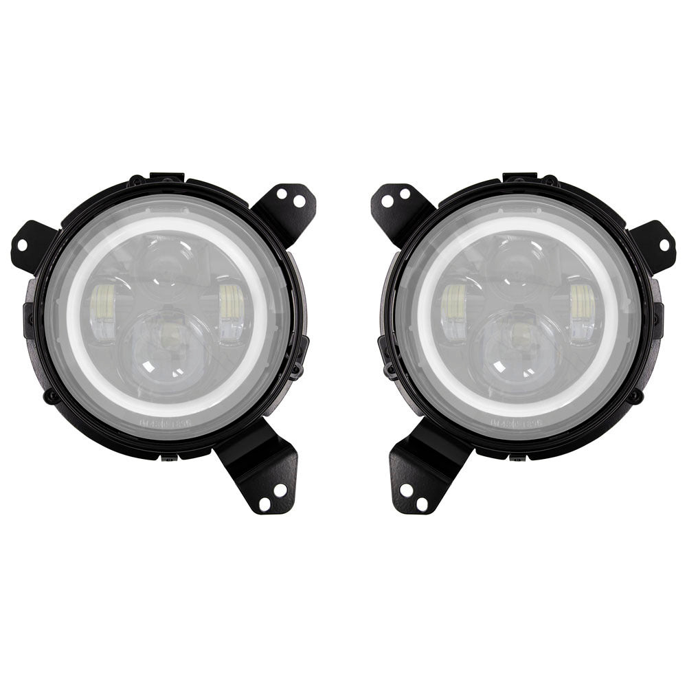 Heise JP-JLB7 Headlight Adapter Brackets 7 Inch - Wrangler JL 2018-Up