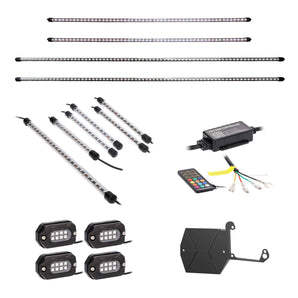 Jeep JP-RGBKT-1 Complete Plug-N-Play RGB Lighting Kit for Jeep JL/JT