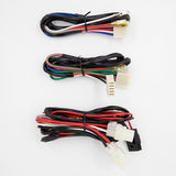 Install Bay JW-93ED Universal Power Window Set components for 2-door vehicles, featuring motors and tracks.
