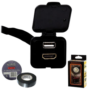 Alpine KCU-315UH HDMI/USB Extension Connector Bundle