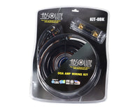 Thumbnail for Absolute KIT0BK Complete 0 Gauge Black Amp Kit with RCA Interconnect Cable (Black)