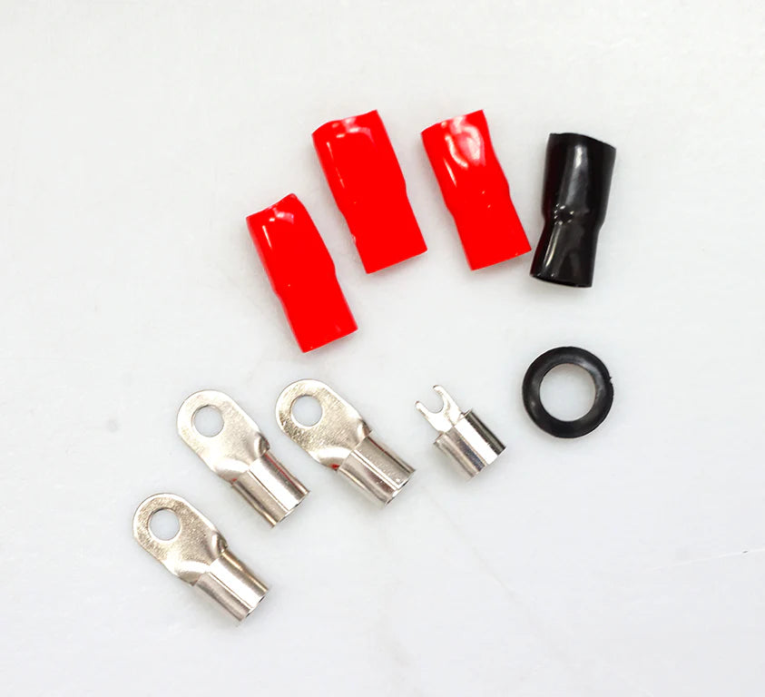 Complete 5000W 0 Gauge Car Amplifier Installation Wiring Kit Amp PK1 0 GA Red