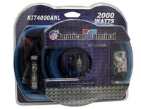 Thumbnail for American Terminal KIT4000ANL Complete 4 Gauge ANL PRO Marine Car RV Amplifier Amp Kit