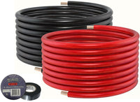 Thumbnail for Absolute KIT4-50RBT-ANL 100 Feet 50' Red 50' Black 4 Gauge Power Wire ANL Tape