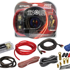 Complete 2000W 4 Gauge Car Amplifier Installation Wiring Kit Amp PK1 4 Ga Blue