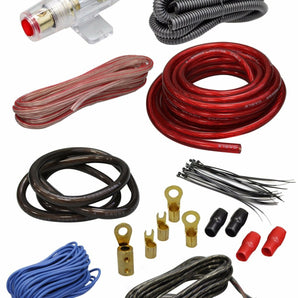 RV 4 Gauge 2000W Car Amplifier Complete Installation Amp Kit Power Wiring