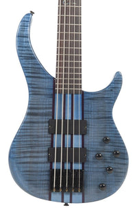 Thumbnail for Peavey Cirrus® 5 Flame Maple 35S Trans Blue 35S Bass Guitar