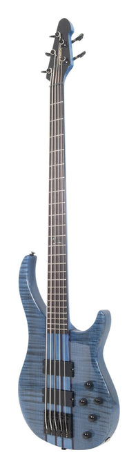 Thumbnail for Peavey Cirrus® 5 Flame Maple 35S Trans Blue 35S Bass Guitar