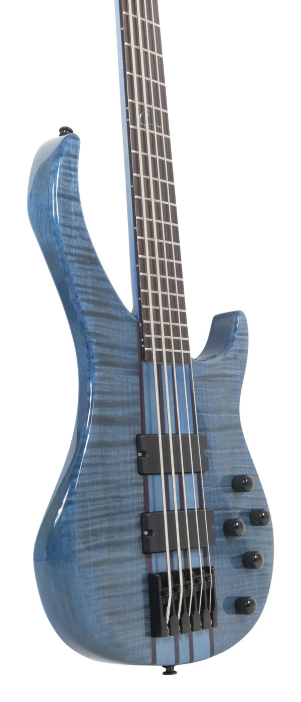 Peavey Cirrus® 5 Flame Maple 35S Trans Blue 35S Bass Guitar