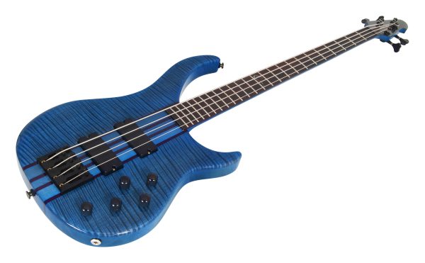 Peavey Cirrus® 4 Flame Maple 35S Trans Blue 35S Bass Guitar
