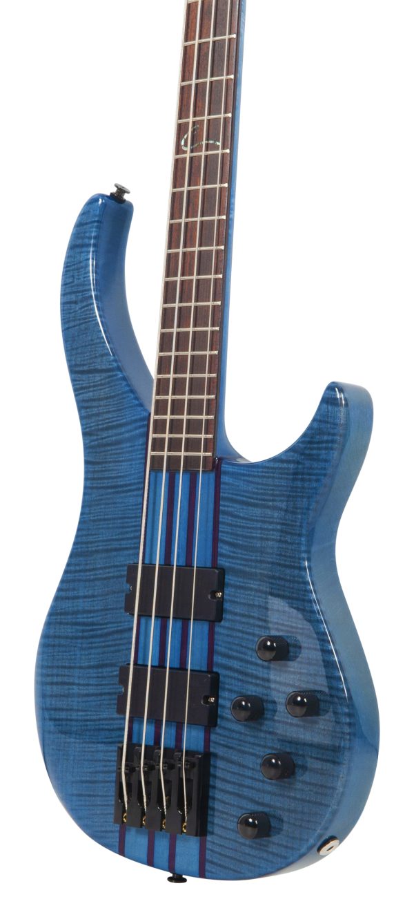 Peavey Cirrus® 4 Flame Maple 35S Trans Blue 35S Bass Guitar