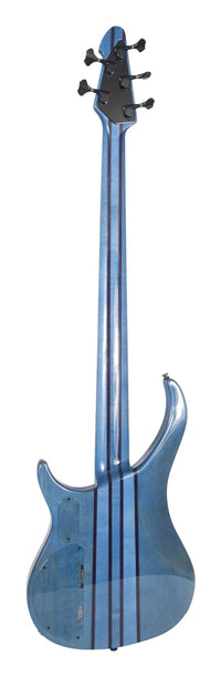 Thumbnail for Peavey Cirrus® 5 Flame Maple 35S Trans Blue 35S Bass Guitar