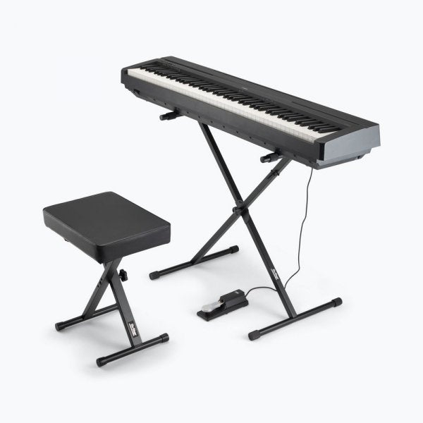 On-Stage KPK6550 Keyboard Stand and Bench Pack with Keyboard Sustain Pedal