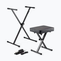 Thumbnail for On-Stage KPK6550 Keyboard Stand and Bench Pack with Keyboard Sustain Pedal