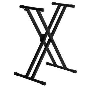 On-Stage KS7291 ERGO-LOK Double-X Keyboard Stand with Welded Construction