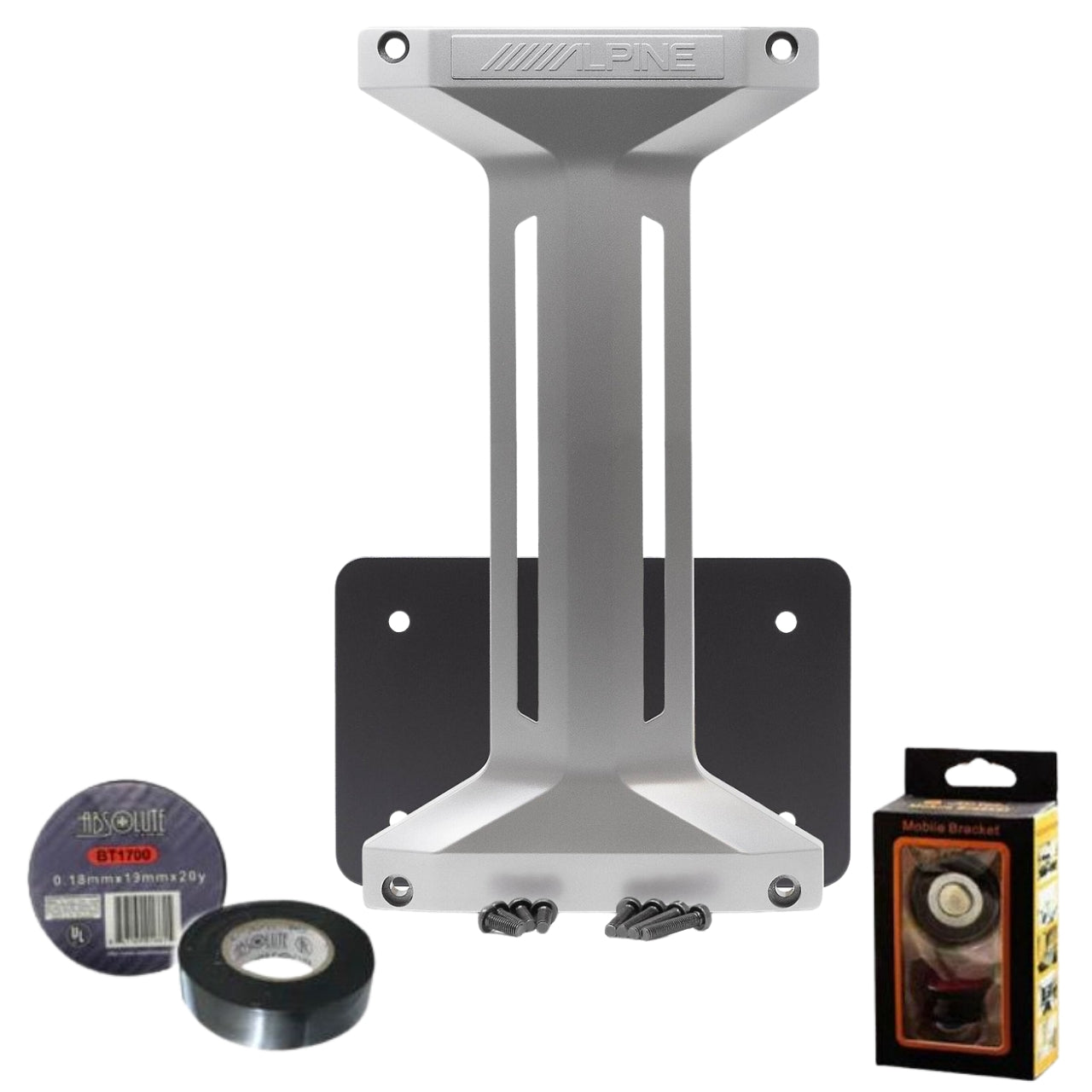 Alpine KTX-LK12 Linking Bracket Kit 12" PrismaLink Subwoofer Enclosure Bundle