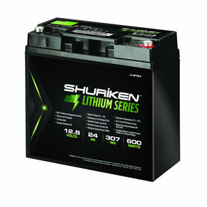 Shuriken LI-BT24 600W / 24 Amp Hours Lithium Iron Battery