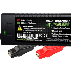 Shuriken LI-CHARGER-3A 3-Amp Lithium Battery Charger