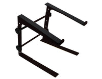 Thumbnail for MR DJ LTS109BK Laptop Computer Stand Black Mobile Disc Jockey PC Table Rack Mount Clamp Bracket
