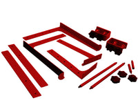 Thumbnail for MR DJ LTS109RD Laptop Computer Stand Red Mobile Disc Jockey PC Table Rack Mount Clamp Bracket