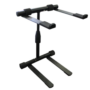 MR DJ LTS200 Laptop Computer Stand Black Mobile Disc Jockey PC Table