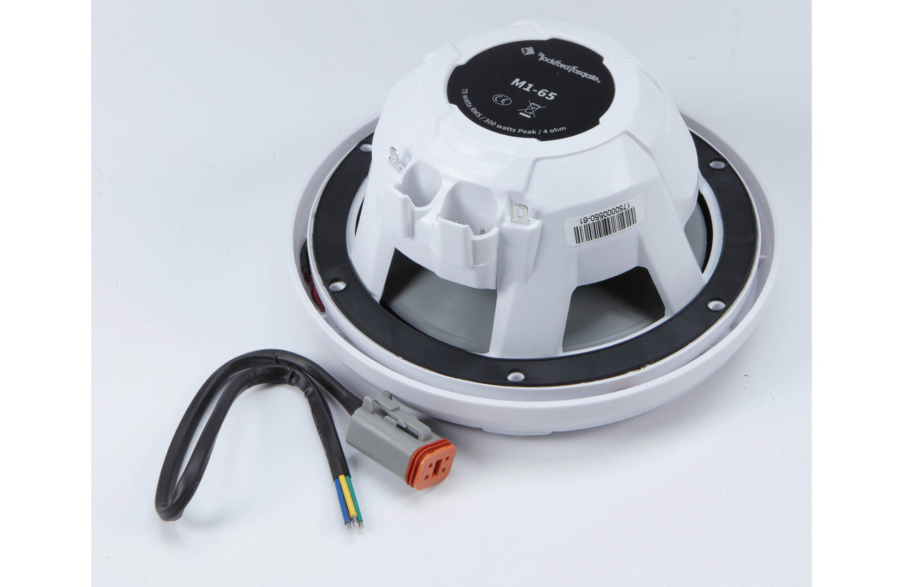 Rockford Fosgate M1-65 M1 Series 6-1/2" Color-Optix marine speakers White