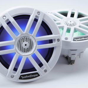 Rockford Fosgate M1-65 M1 Series 6-1/2" Color-Optix marine speakers White