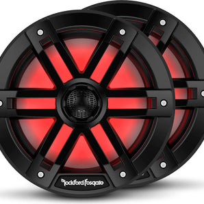 Rockford Fosgate M1-8B M1 Series 8" Color-Optix™ marine speakers Black