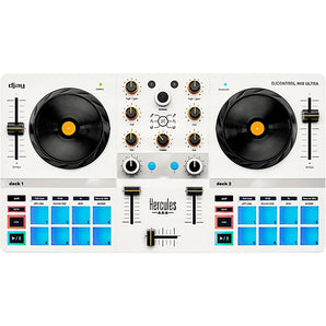 Hercules DJ Control Mix Ultra Portable DJ Controller for djay White