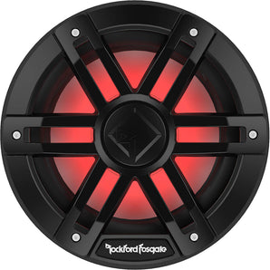 Rockford Fosgate M1D2-8B M1 Series 8" marine subwoofer & RGB LED lighting Black
