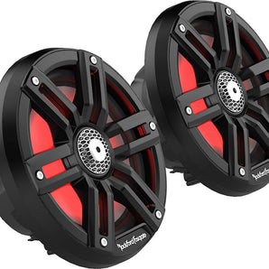 Rockford Fosgate M2-65B M2 Series 6-1/2" Color-Optix marine speakers Black