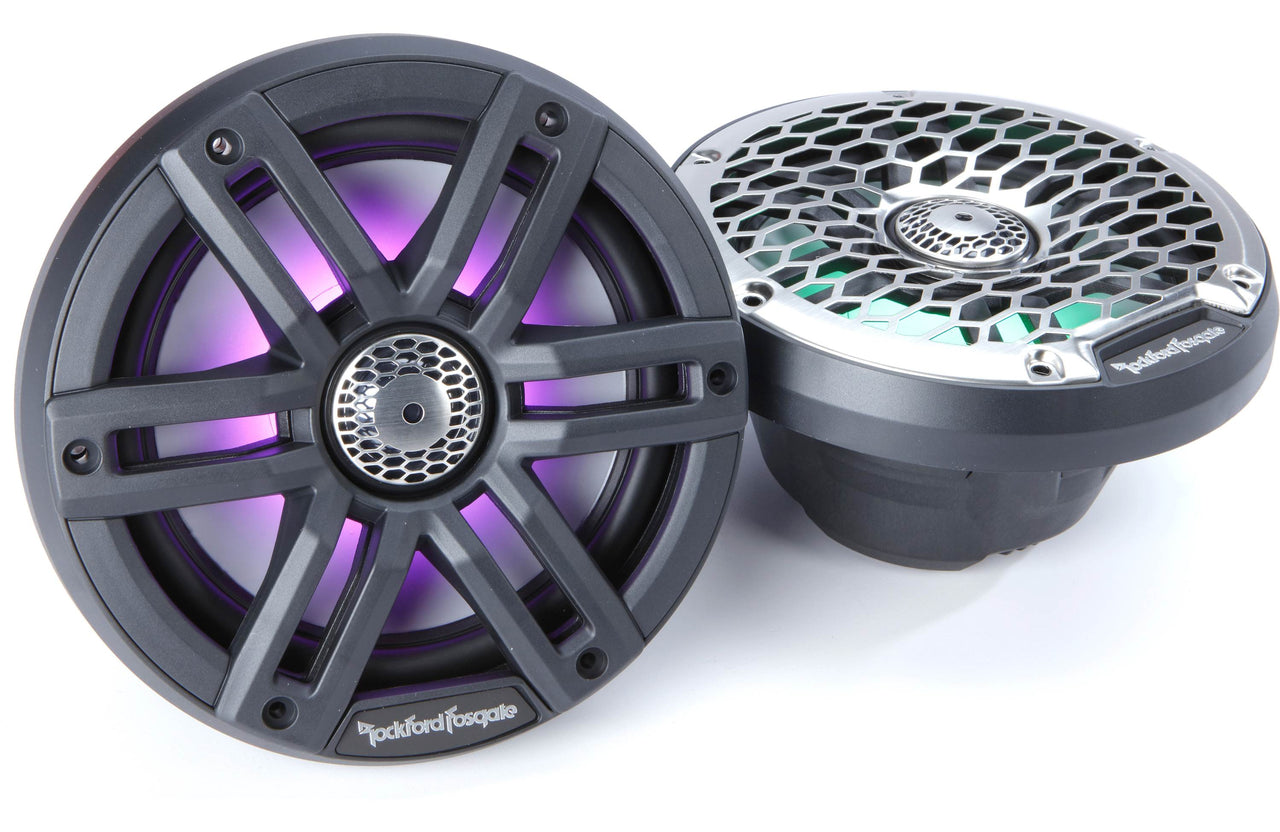 Rockford Fosgate M2-65B M2 Series 6-1/2" Color-Optix marine speakers Black